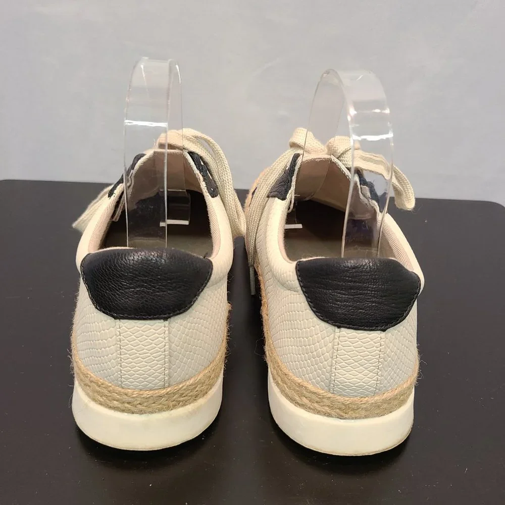 Crown Vintage Adelite Sneakers Low Top Womens 8.5 Cream Black